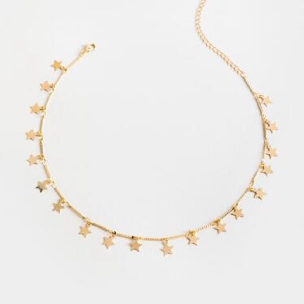 Francesca’s Deidra Star Choker Necklace Gold